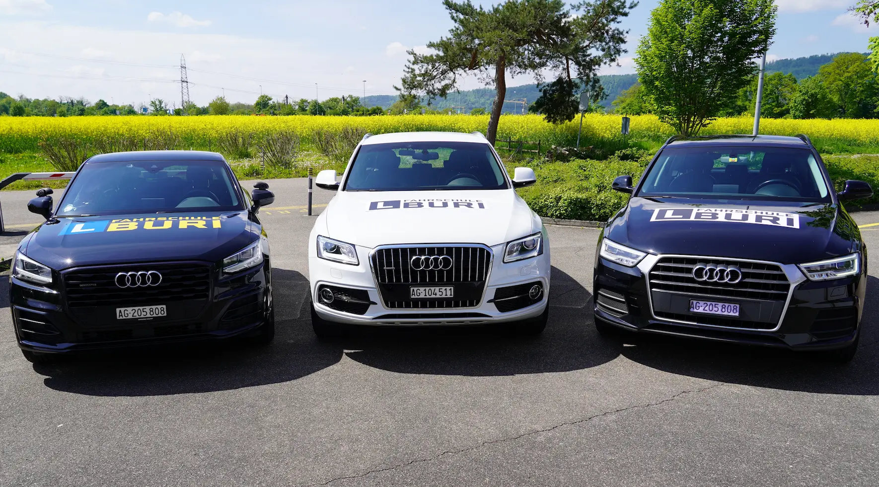 Fahrzeugflotte der Fahrschule Buri Rheinfelden – Audi Q3 Fahrschulauto