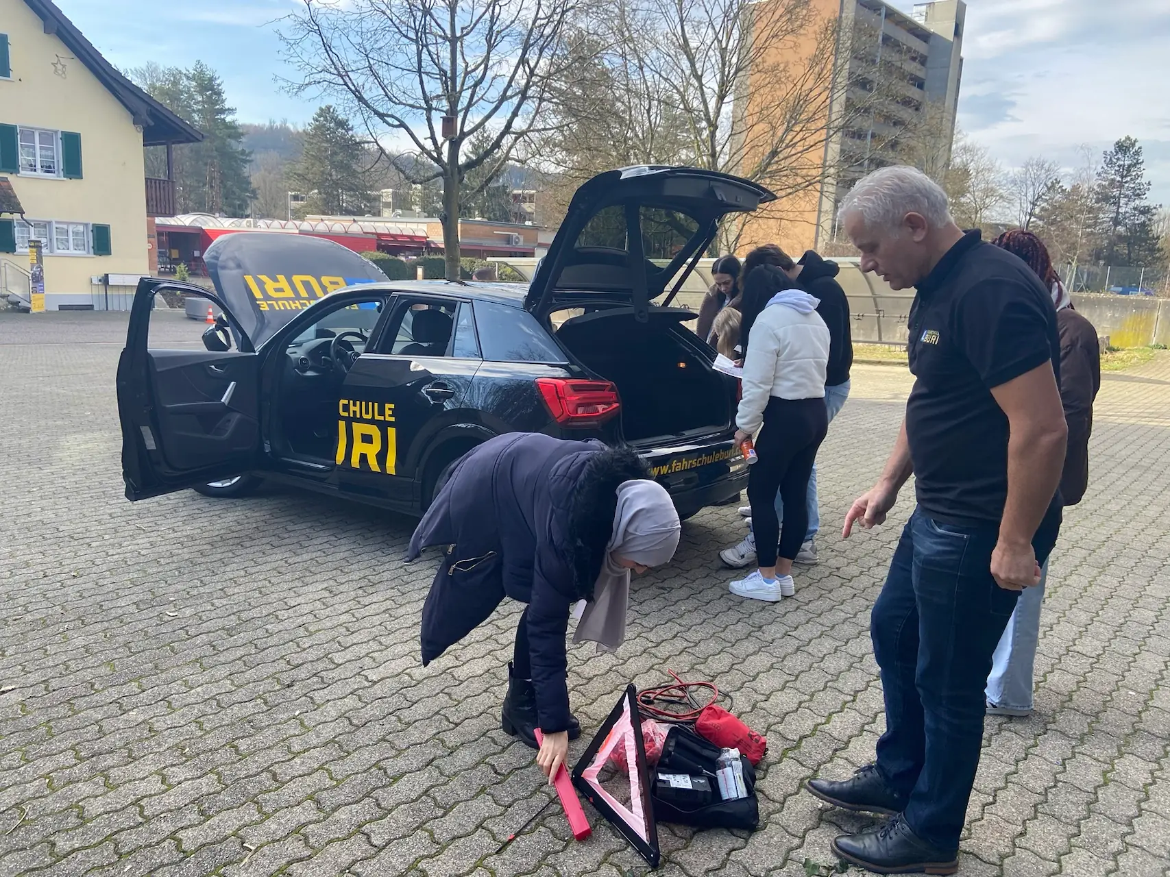 Praxisübung im VKU mit Fahrlehrteam