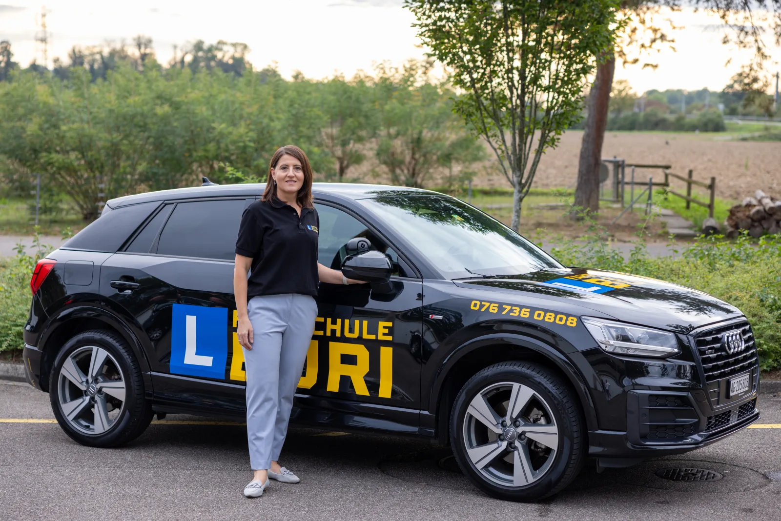 Fahrstunde mit Fahrlehrer der Fahrschule Buri in der Schweiz